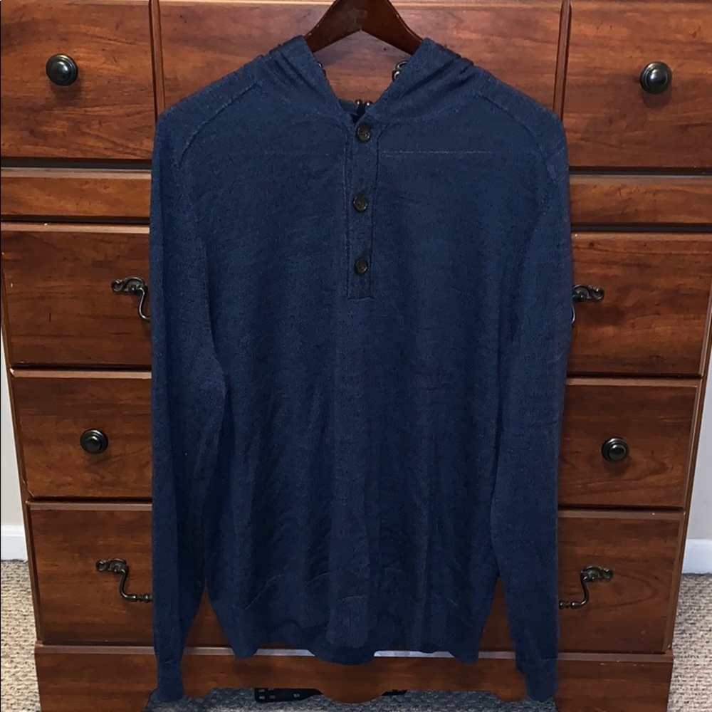 Merino wool 3-Button Sweatshirt